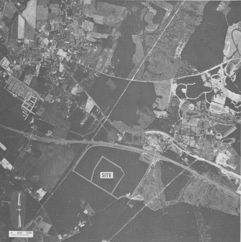 black and white photo of land from ov