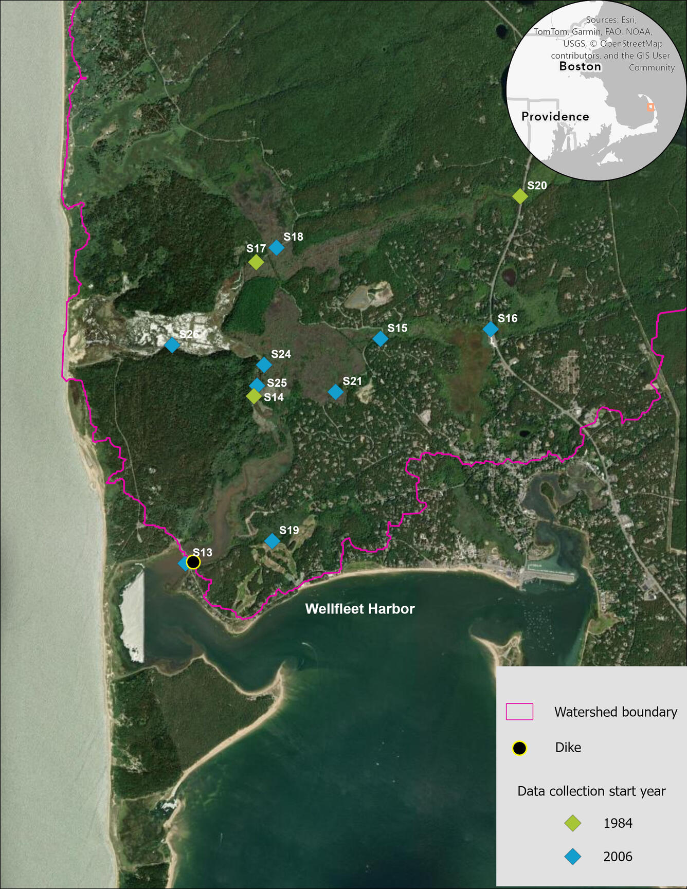 Herring River estuary stations in 2006