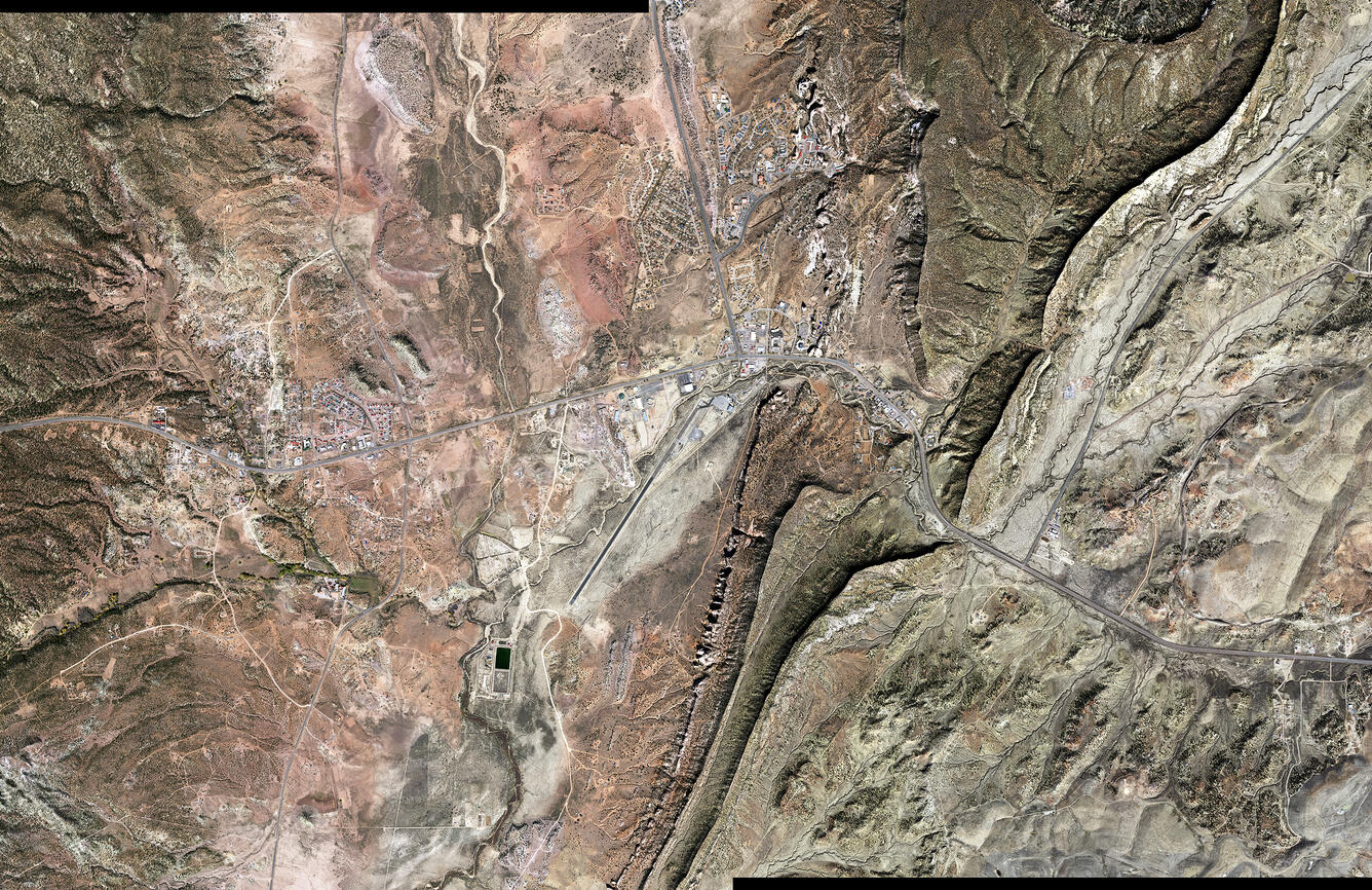 Landsat image over Window Rock, Arizona.