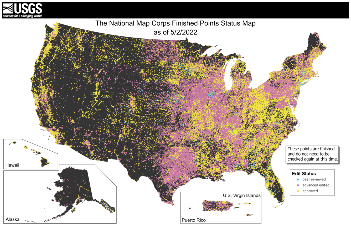 TNMCorps Status Map: Finished Points as of 05/02/2022