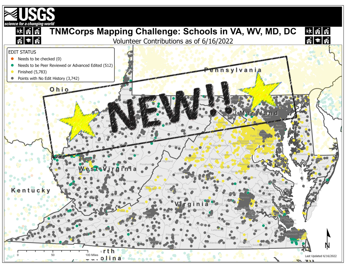 TNMCorps Mapping Challenge: Schools with No Edit History in VA, WV, MD, and DC (06/21/2022)