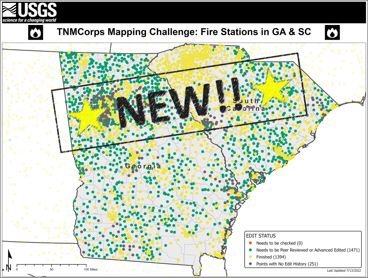 TNMCorps Mapping Challenge: Fire Stations with No Edit History in GA and SC (07/13/2022)