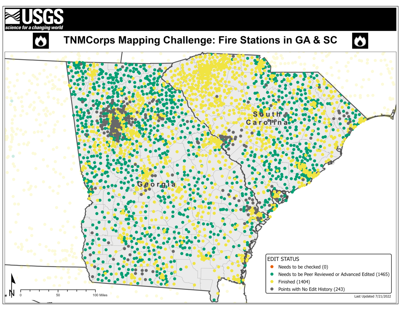 TNMCorps Mapping Challenge: Fire Stations with No Edit History in Georgia and South Carolina (07/21/2022)