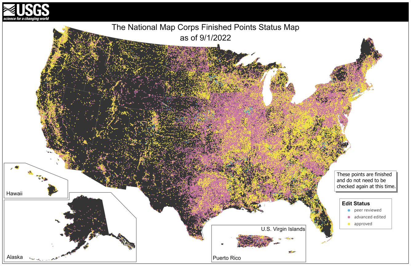 TNMCorps Status Map: Finished Points as of 09/01/2022