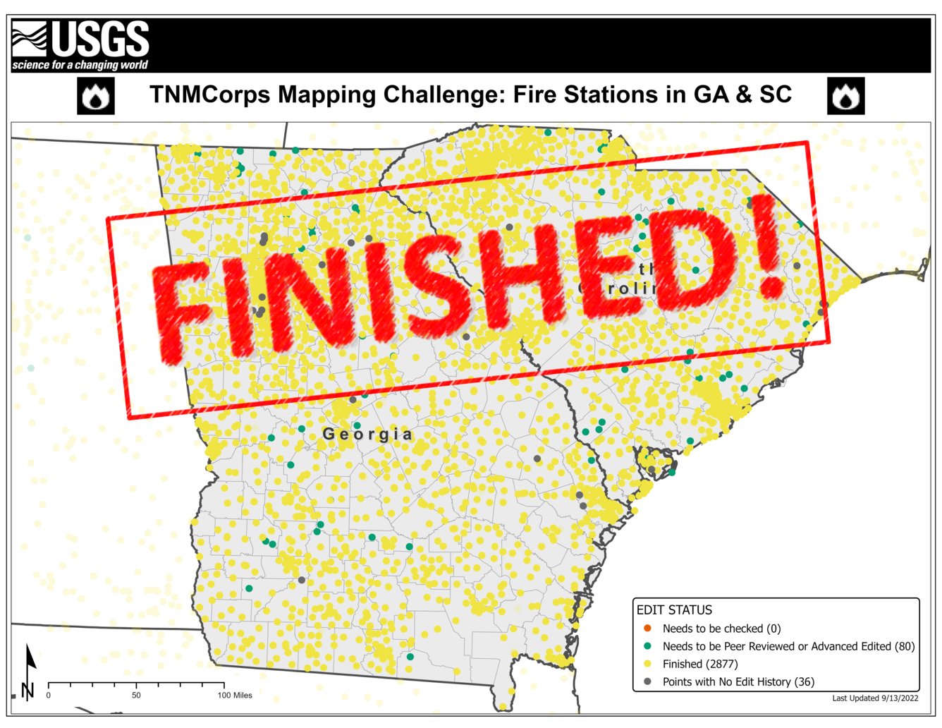 TNMCorps Mapping Challenge: Fire Stations with No Edit History in Georgia and South Carolina (09/13/22) FINISHED