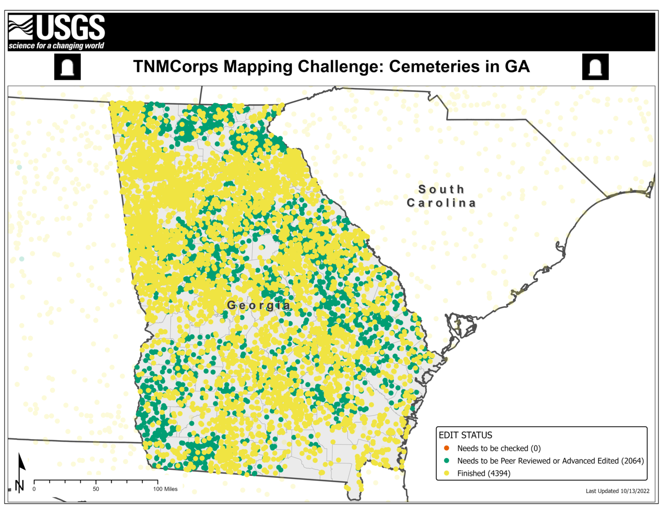 TNMCorps Mapping Challenge: Cemeteries in Georgia (10/13/22)