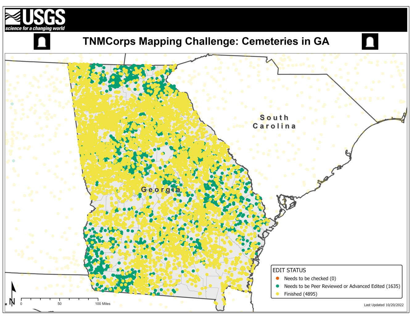 TNMCorps Mapping Challenge: Cemeteries in Georgia (10/20/22)