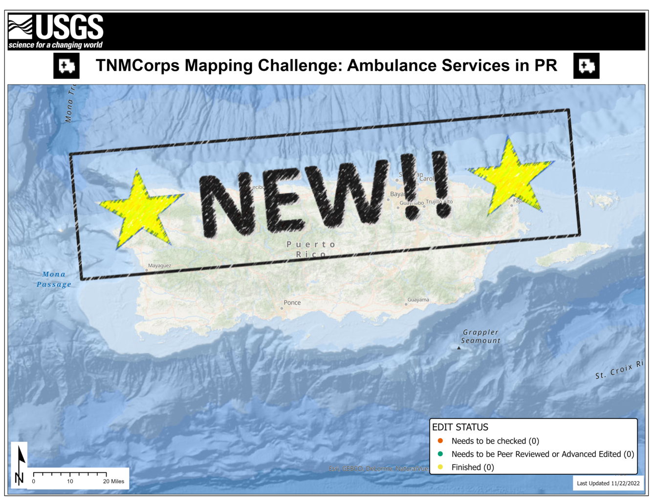 TNMCorps Mapping Challenge: Ambulances in Puerto Rico (11/23/2022)
