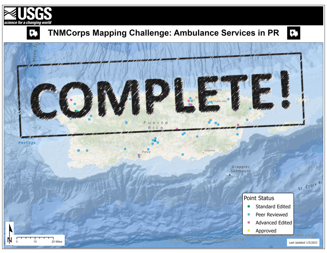 THUMBNAIL: Timelapse of Ambulances in Puerto Rico 1/05/23