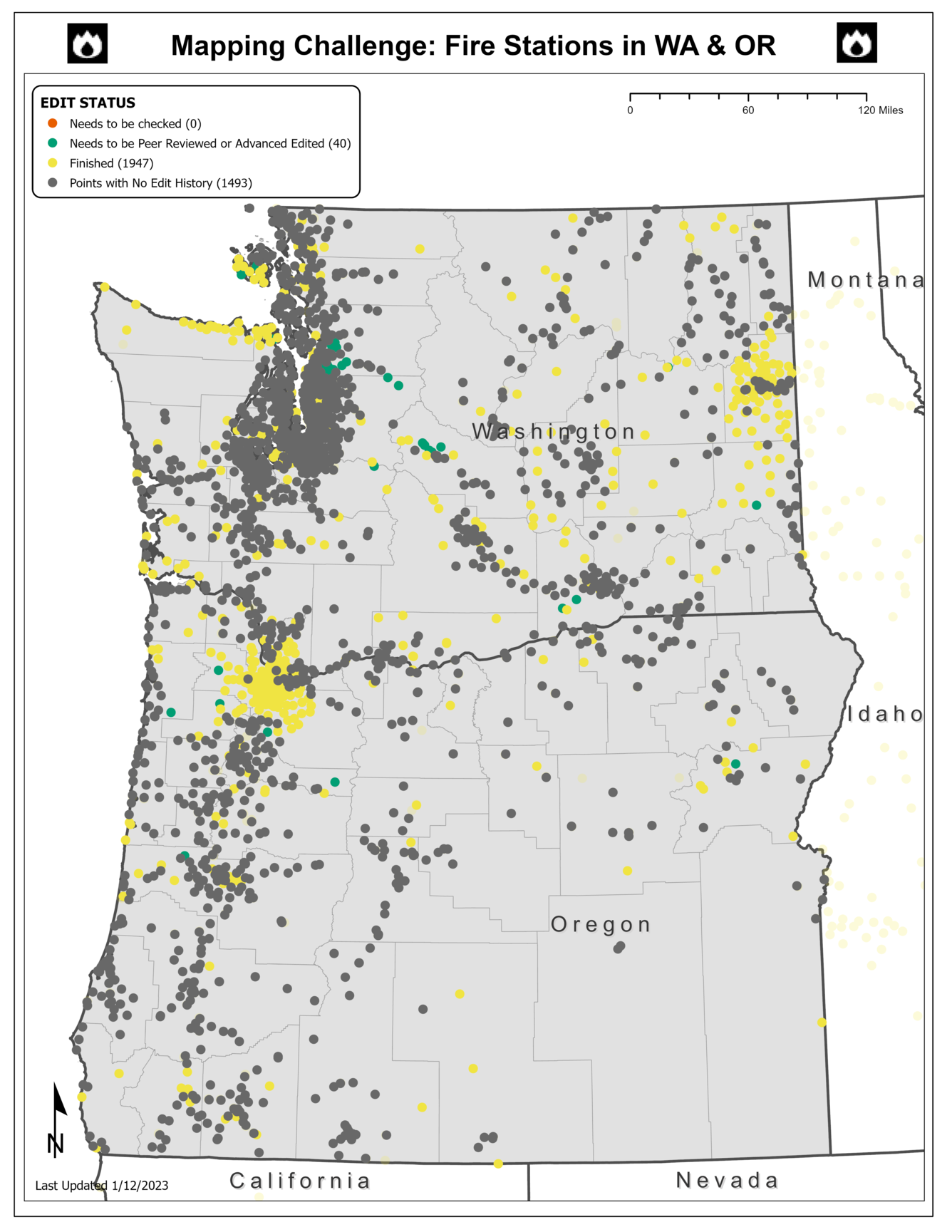 TNMCorps Mapping Challenge: Fire Stations with No Edit History in Washington and Oregon (01/12/2023)