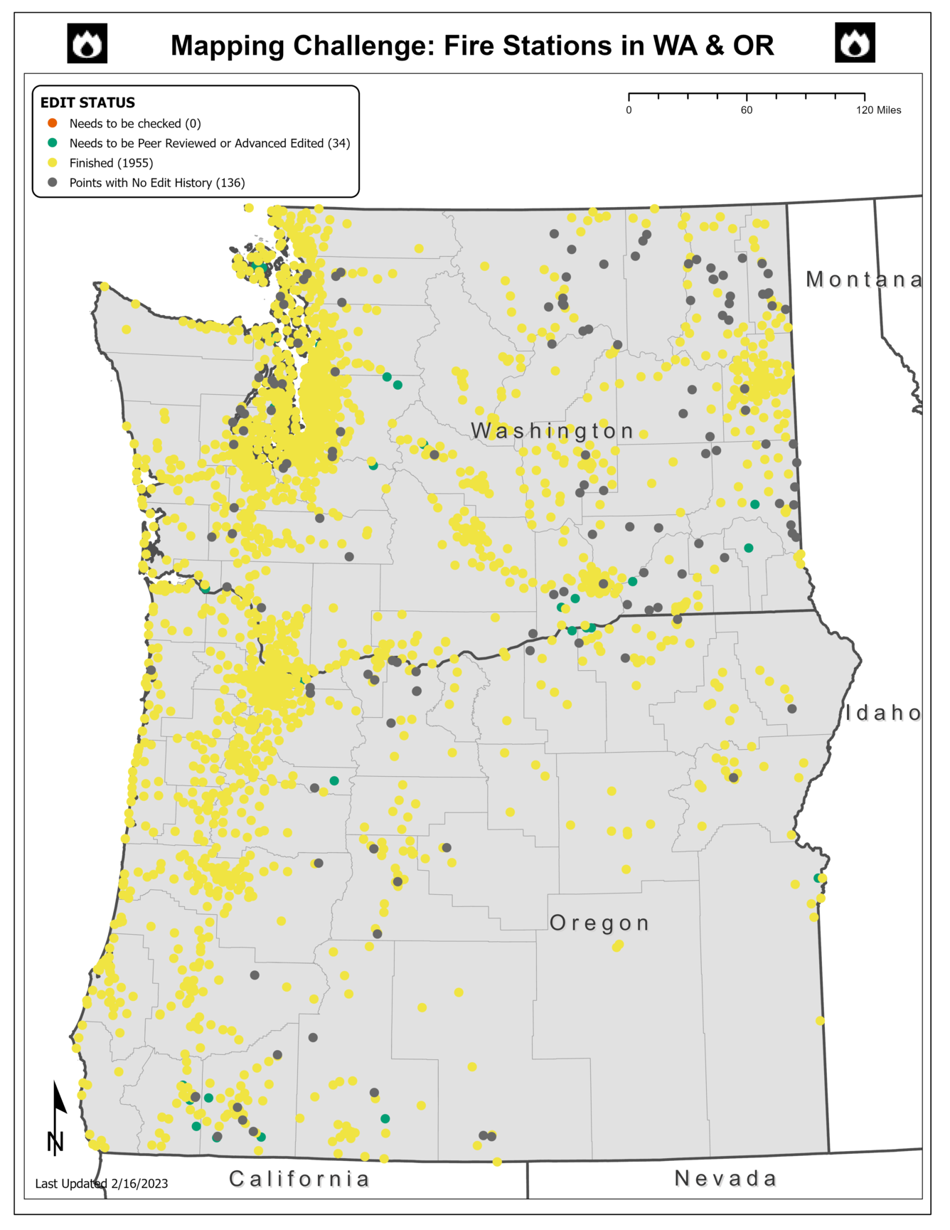TNMCorps Mapping Challenge: Fire Stations with No Edit History in Washington and Oregon (02/16/2023)