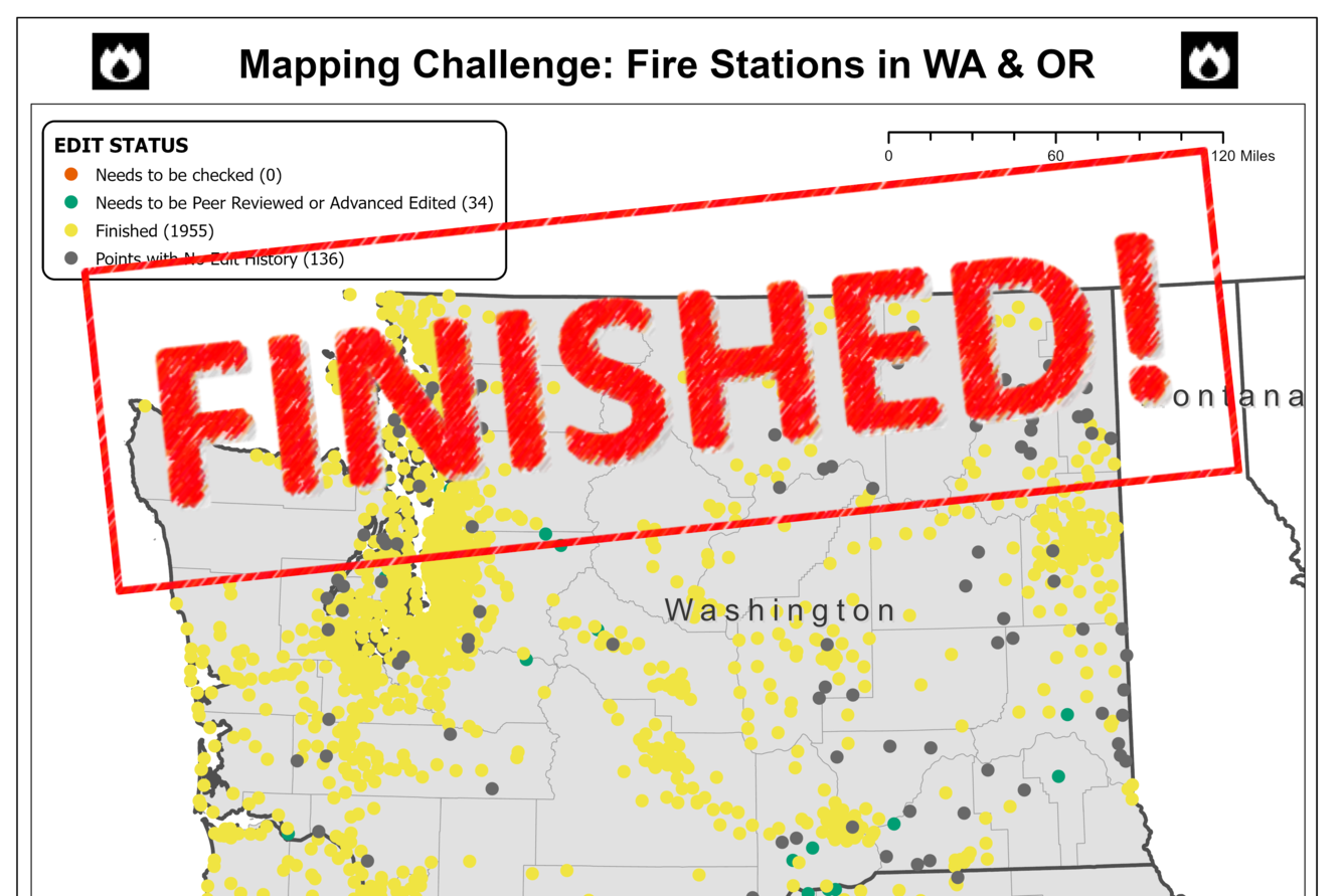 TNMCorps Mapping Challenge: Fire Stations Without an Edit History in Washington and Oregon (02/16/23) FINISHED