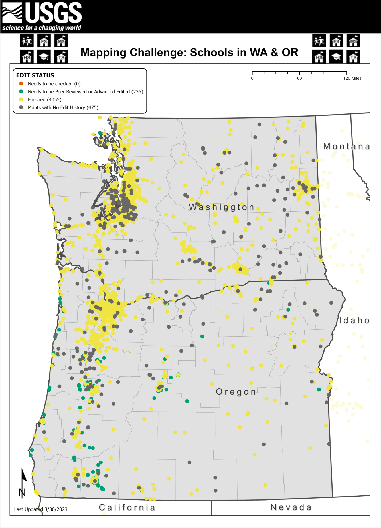 TNMCorps Mapping Challenge: Schools with No Edit History in Washington and Oregon (03/30/2023)