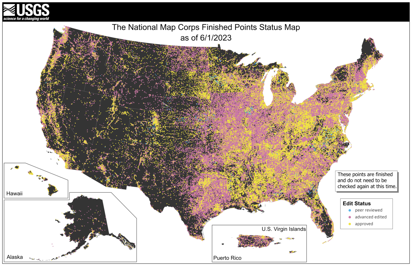 TNMCorps Status Map: Finished Points as of 6/01/2023