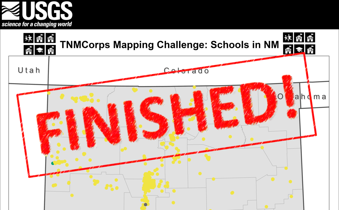 TNMCorps Mapping Challenge: Schools Without an Edit History in New Mexico (06/28/23) FINISHED
