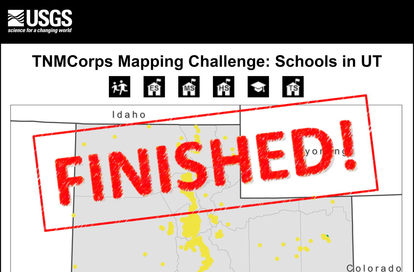 TNMCorps Mapping Challenge: School Points Without an Edit History in Utah (11/2/23) FINISHED