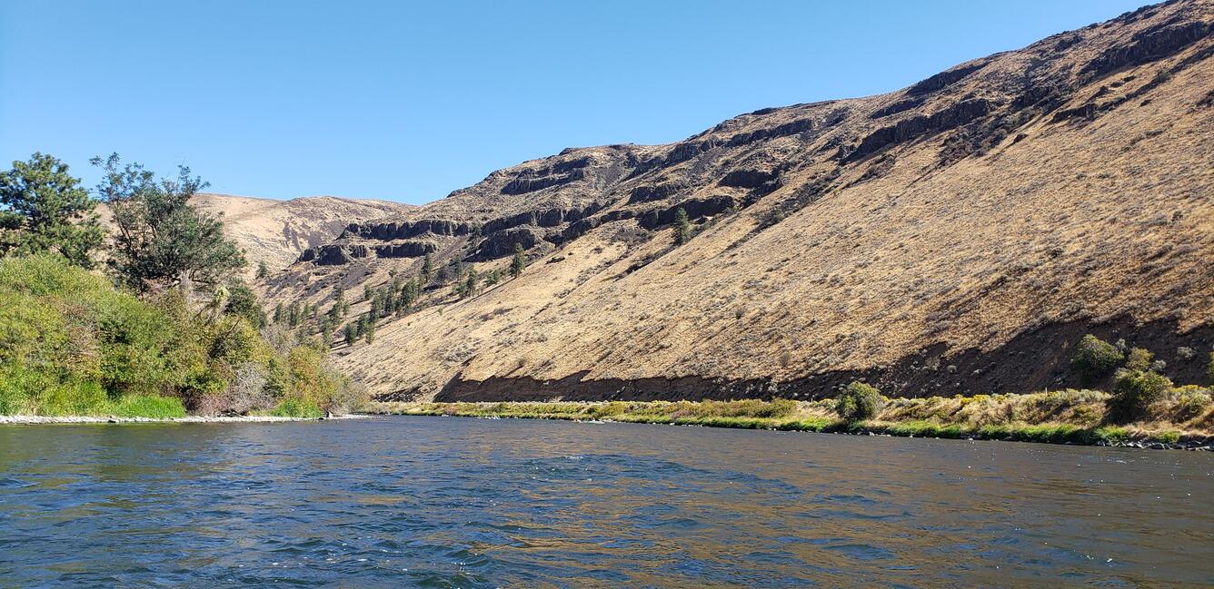 Small boats on Yakima River
