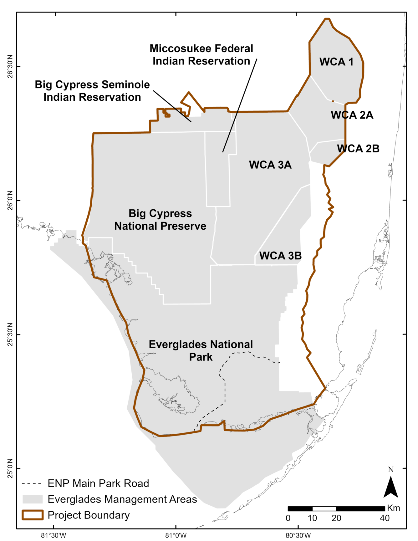 Greater Everglades study area