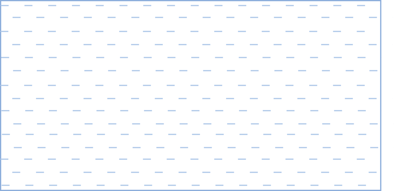 Blue outline with blue dash marker fill