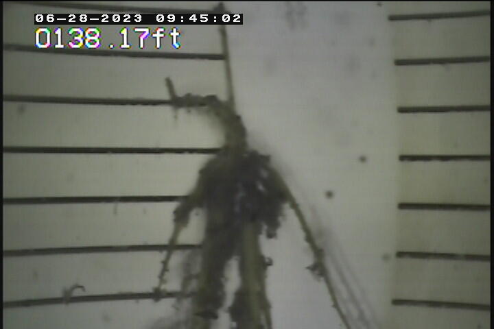 Slotted screen in groundwater well 30AA38