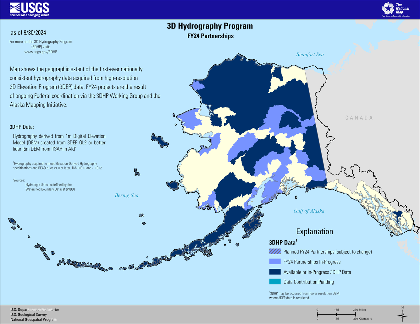3D Hydrography Program FY24 Partnerships in Alaska