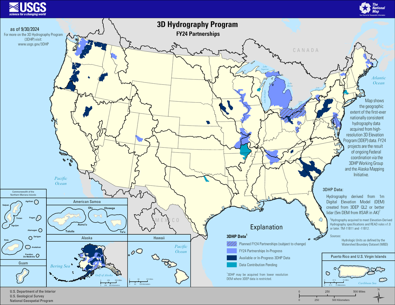 3D Hydrography Program FY24 Partnerships