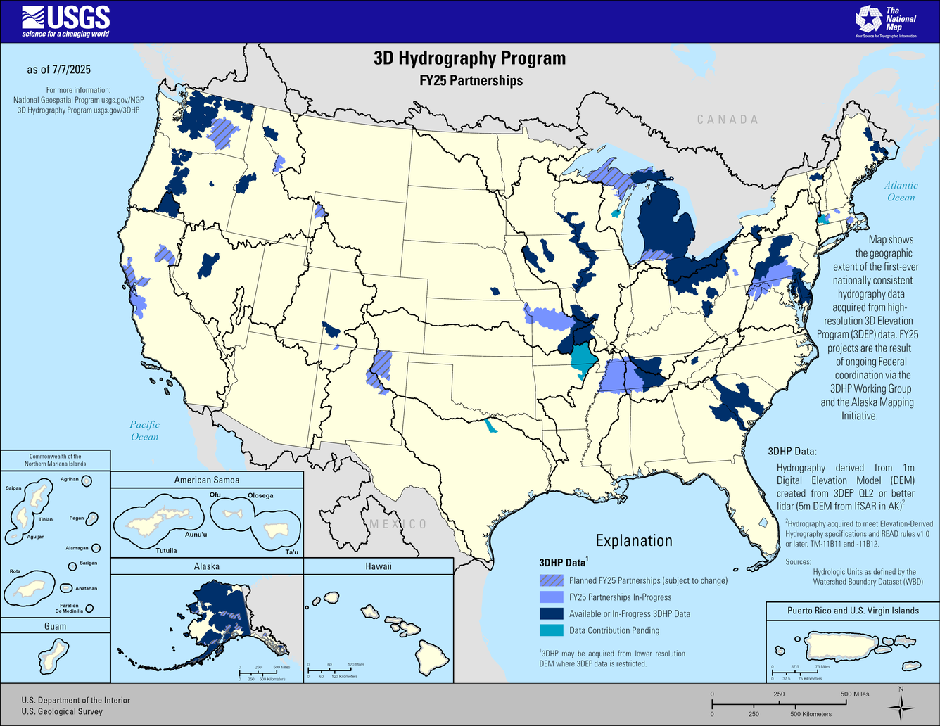 3D Hydrography Program FY25 Partnerships