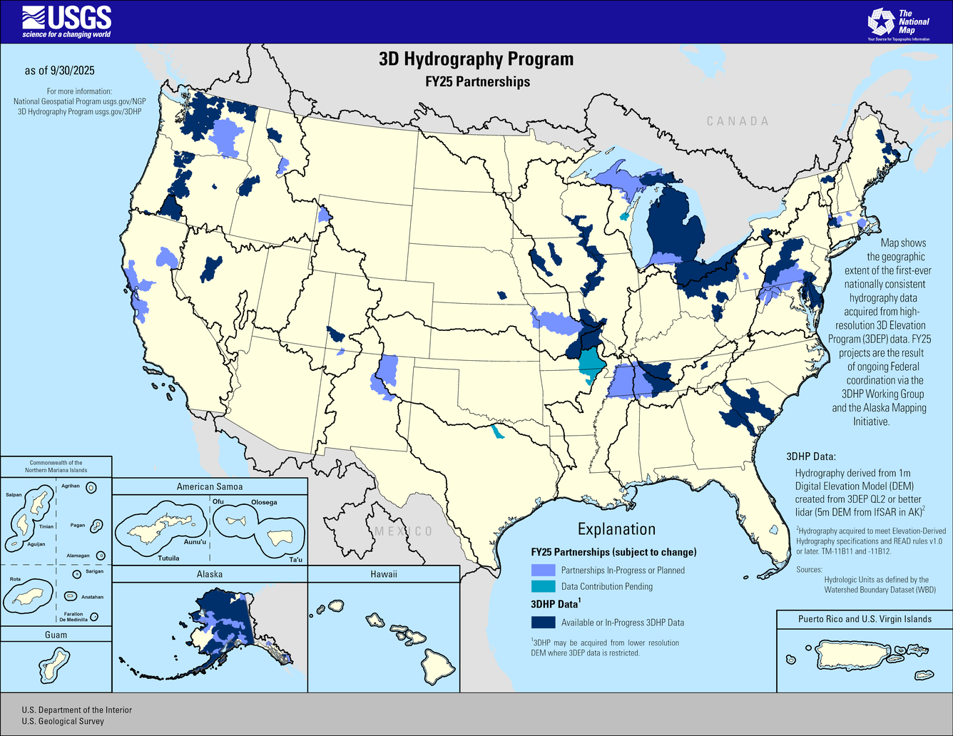 3D Hydrography Program FY25 Partnerships