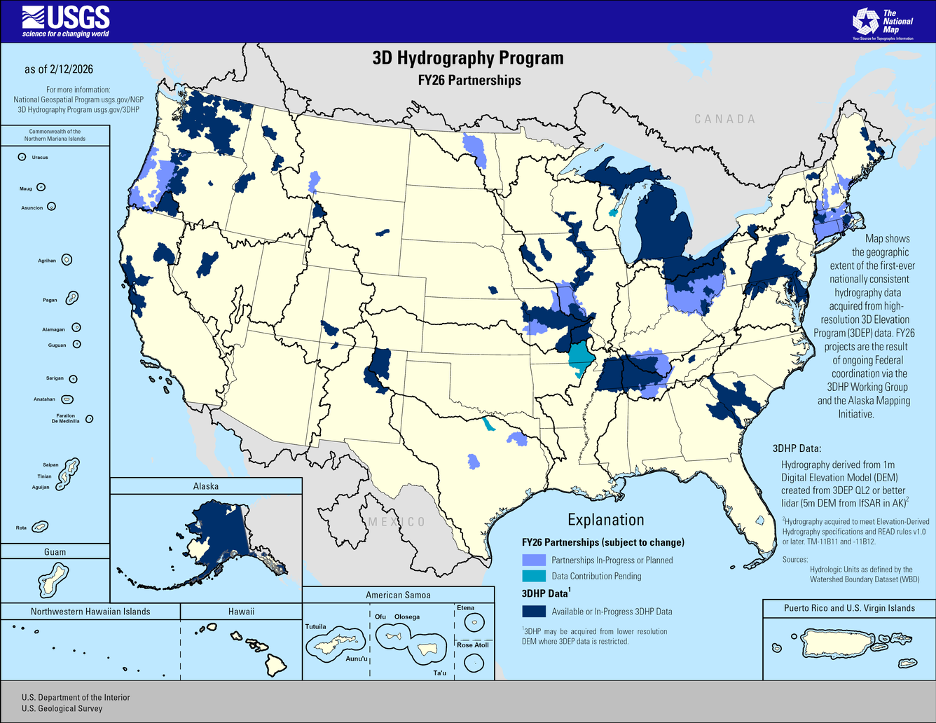 3D Hydrography Program FY26 Partnerships