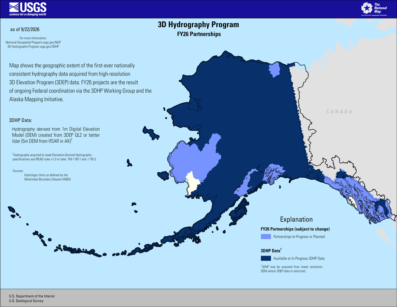 3D Hydrography Program FY26 Partnerships in Alaska