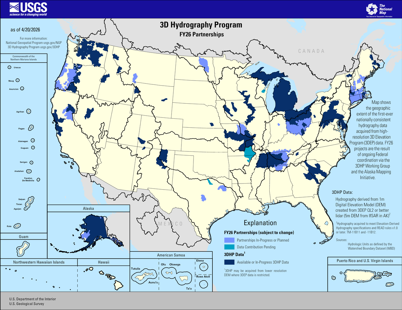 3D Hydrography Program FY26 Partnerships