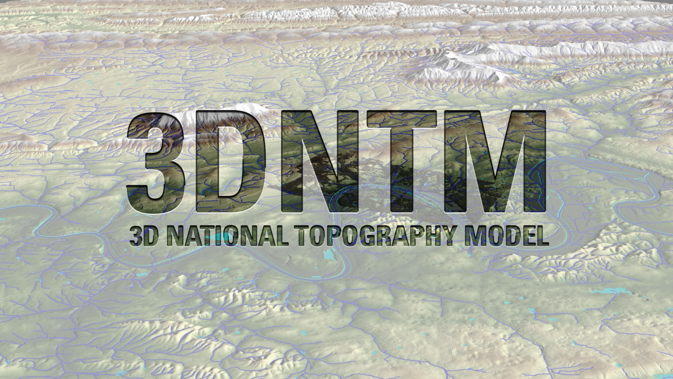 3D National Topography Model Logo