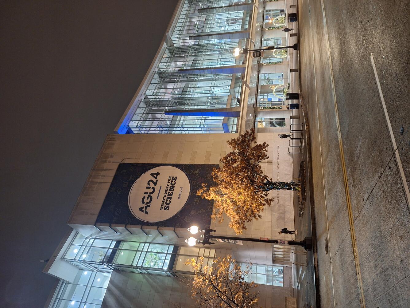 AGU24 Conference Center at Night.