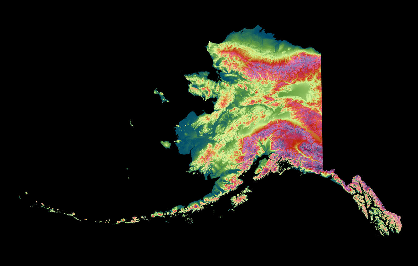 3DEP As Art - Alaska