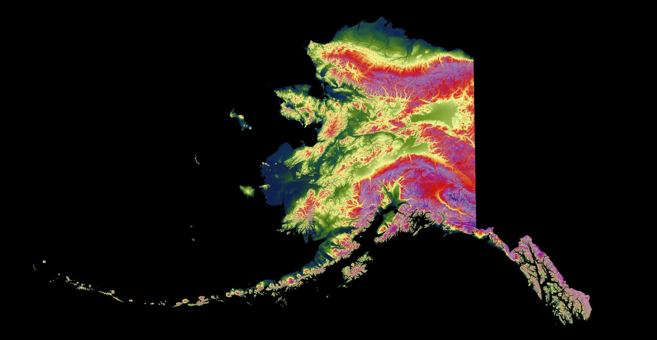 3DEP As Art - Alaska