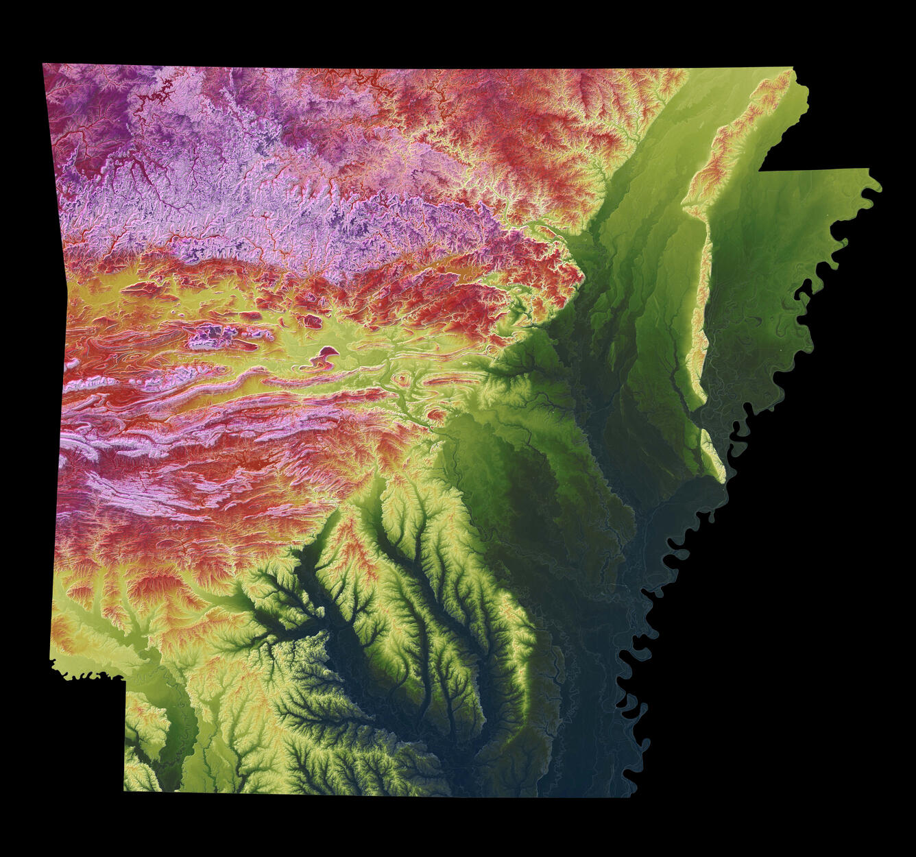3DEP As Art - Arkansas