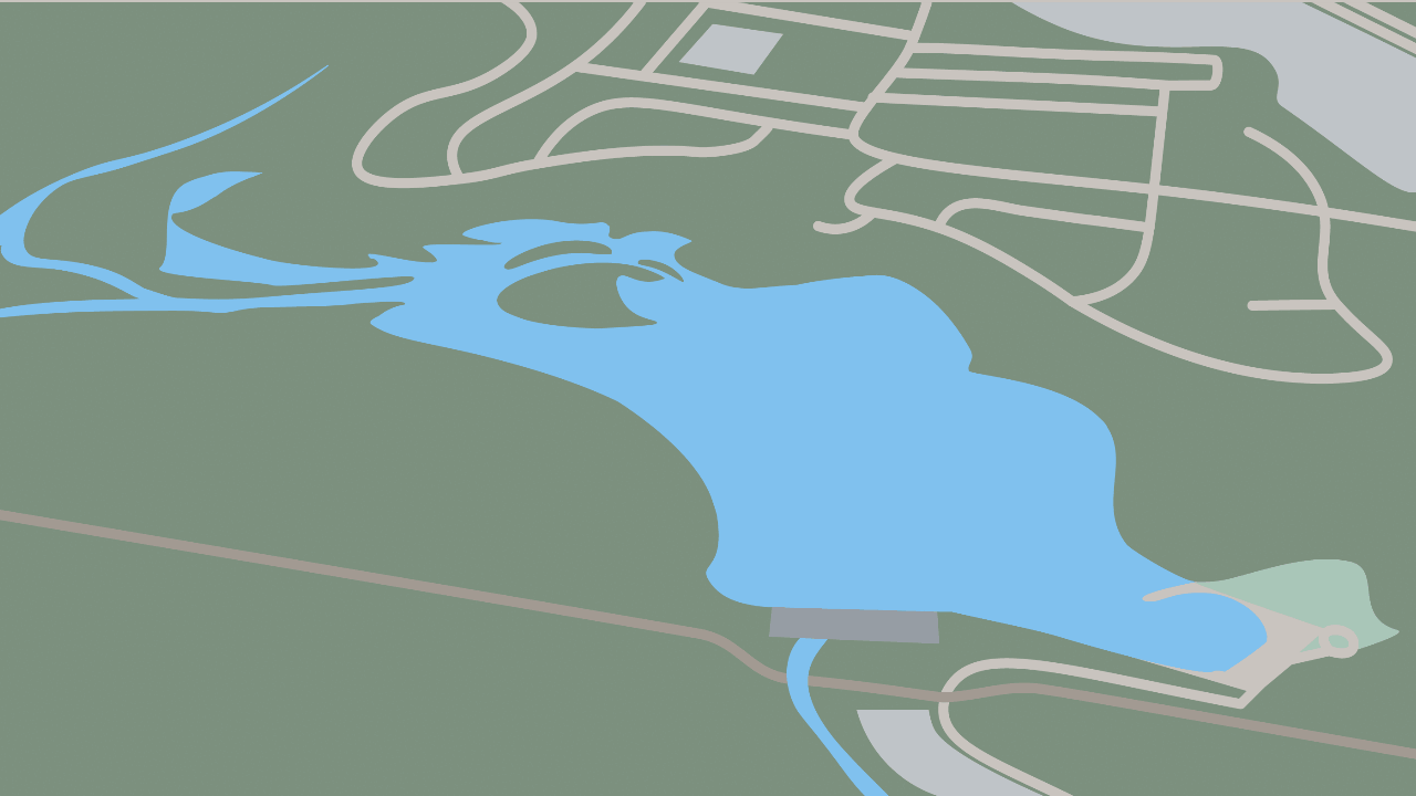 Animation of Lake Accotink shrinking over time.