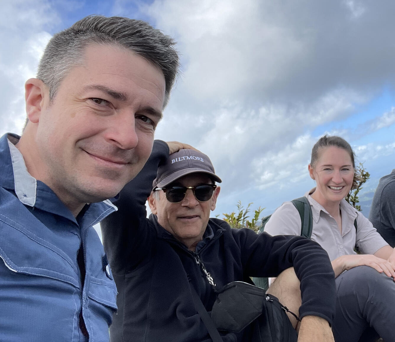 National CASC Science to Action Fellow Emily Nastase with her USGS mentors Adam Terando and Jaime Collazo.