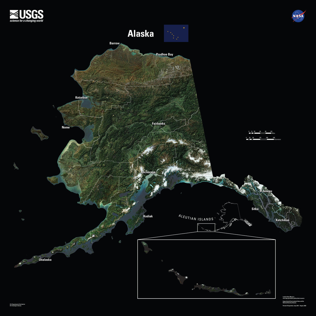 Alaska Landsat State Mosaic