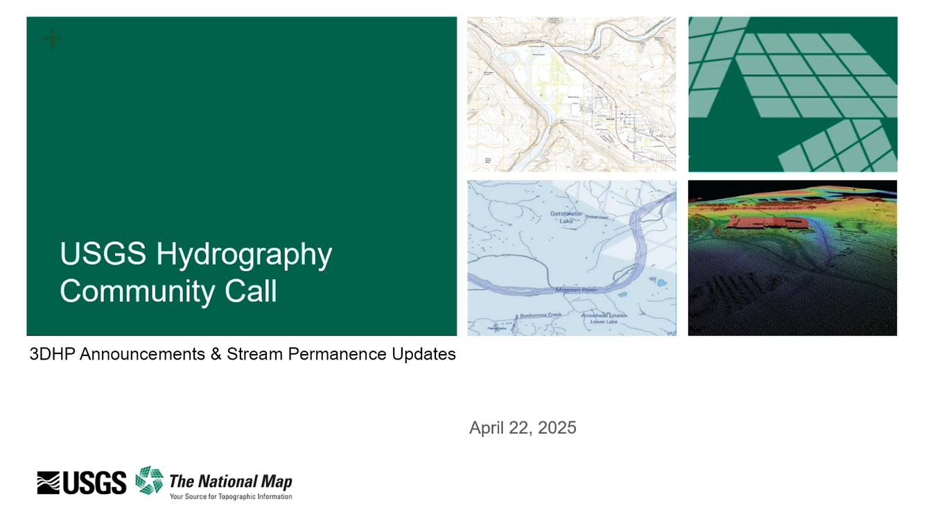 April 22, 2025 USGS Hydrography Community Call Thumbnail