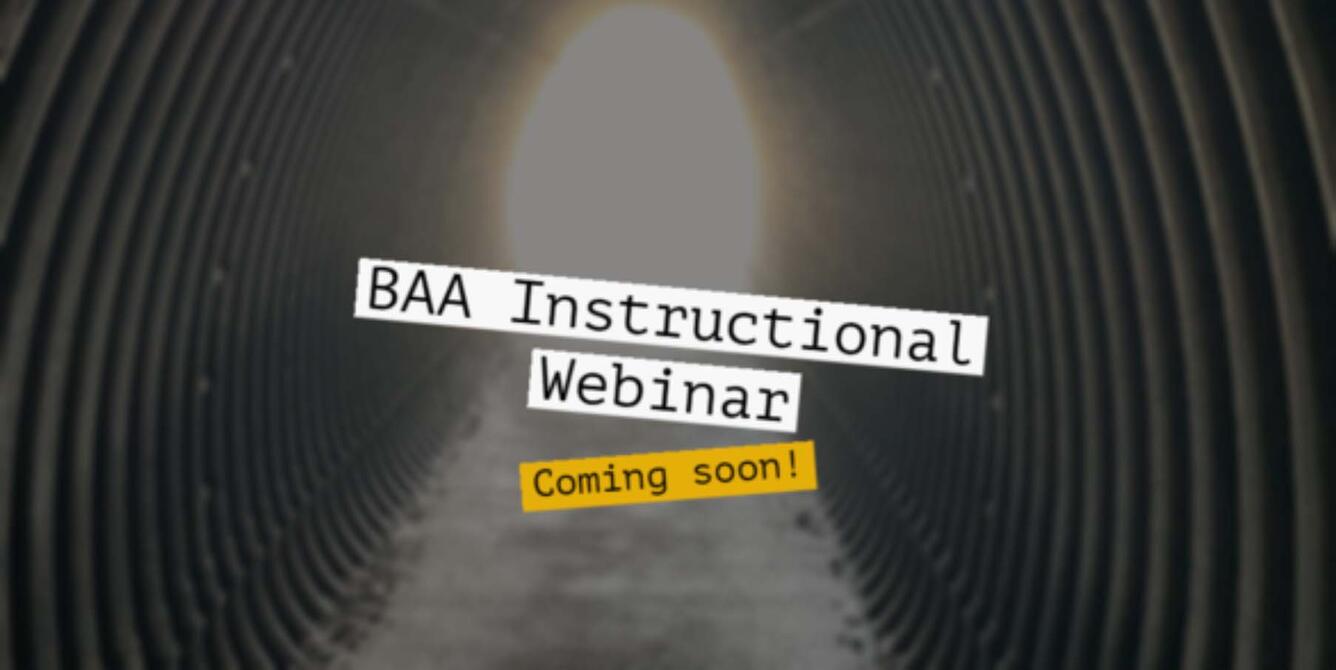 3DEP BAA Instructional Webinar Coming Soon