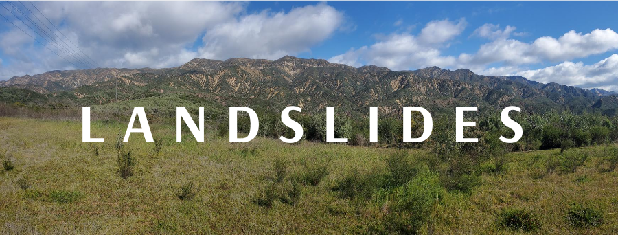 Words on image of hillslope