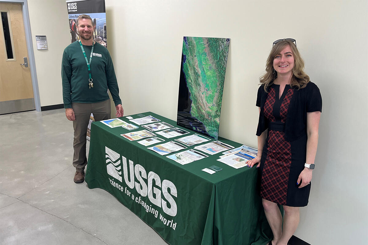 Ben Glass (USGS) with Jen Michels of Cal Poly 