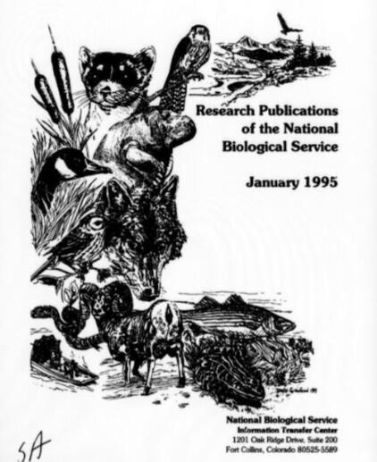 Cover image of the January 1995 Research Publications report of the National Biological Service