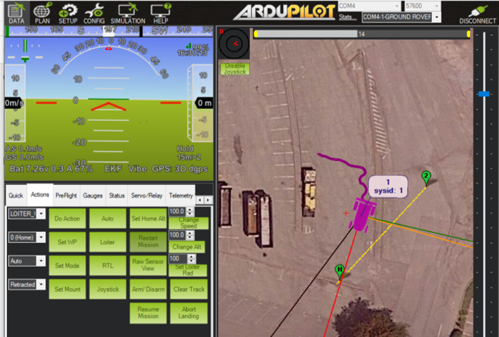 UAS Research Center's BisonCore in use onboard a small autonomous rover named Sandy