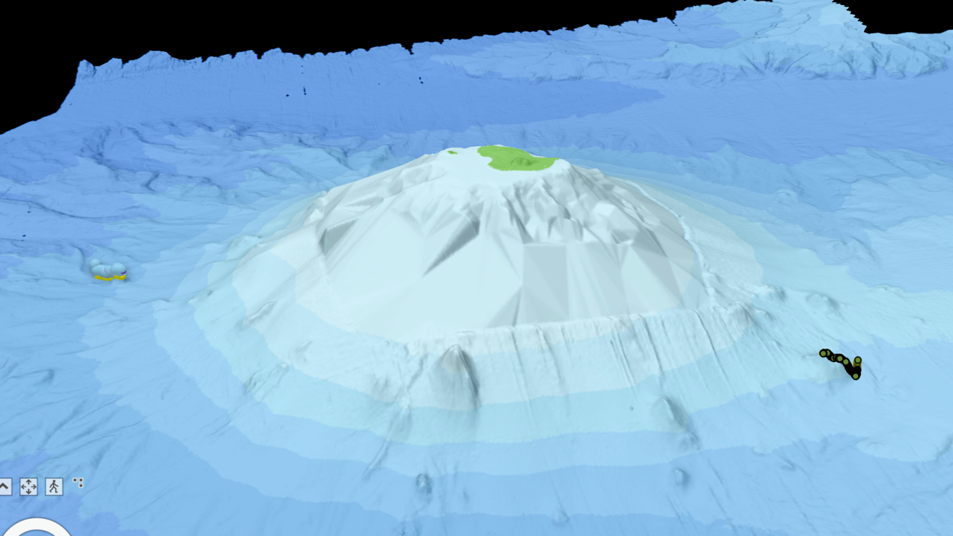 3D map of Bogoslof Volcano