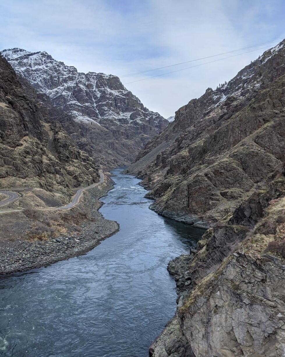 Brownlee Reservoir along the Snake River, Idaho and Oregon