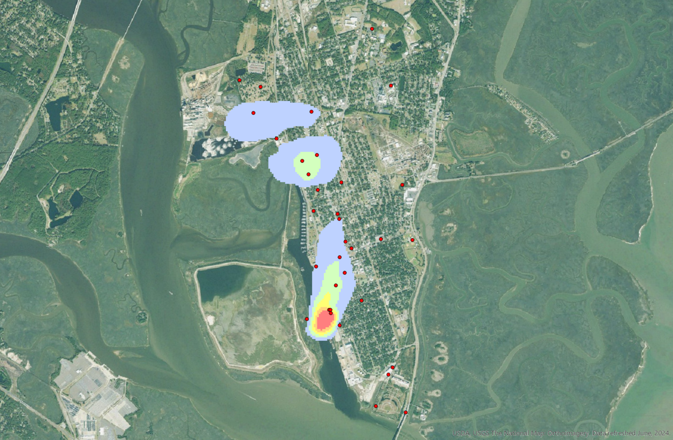 Brunswick Georgia Groundwater Chloride Plume 1970