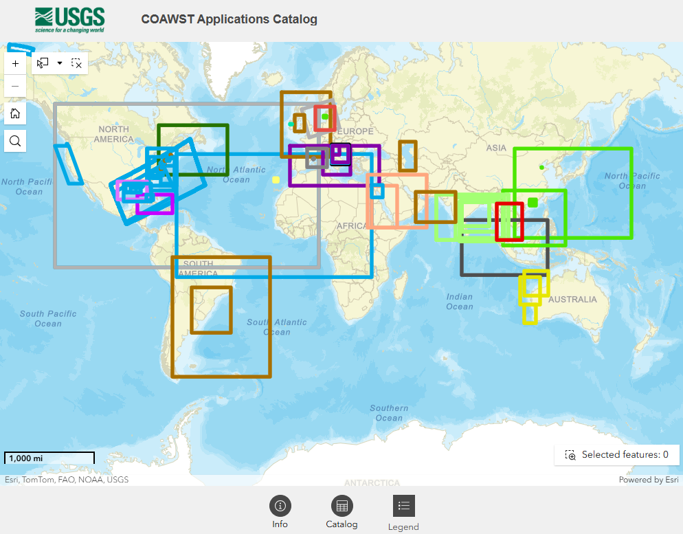 map with various sized boxes overlaid