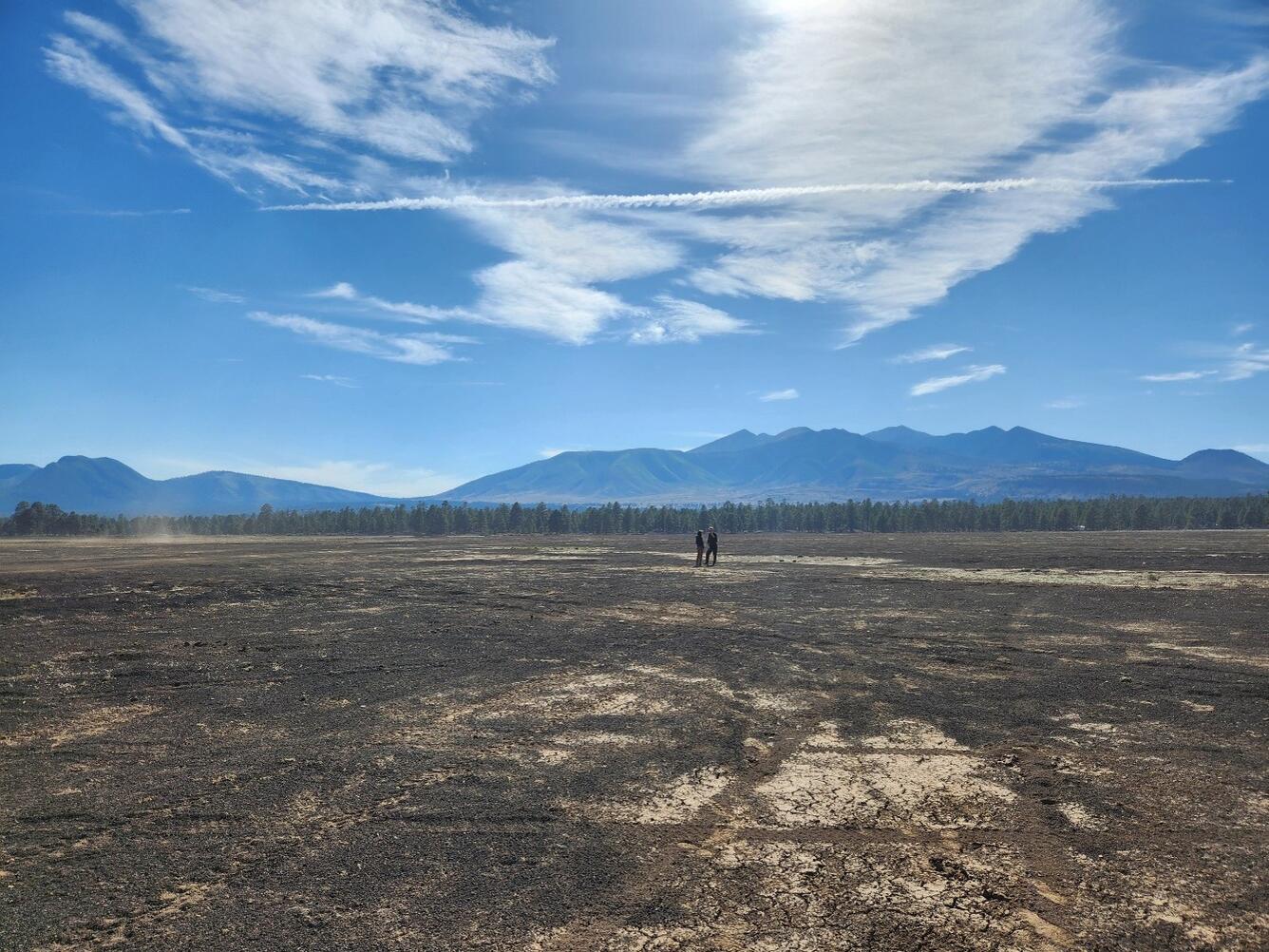 This is a photo of Cinder Lake Crater Field northeast of Flagstaff.